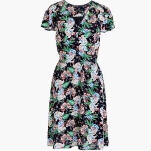 J.Crew‎ Short Button Front Island Floral Dress 0